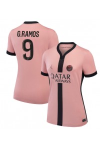 Paris Saint-Germain Goncalo Ramos #9 Voetbaltruitje 3e tenue Dames 2024-25 Korte Mouw